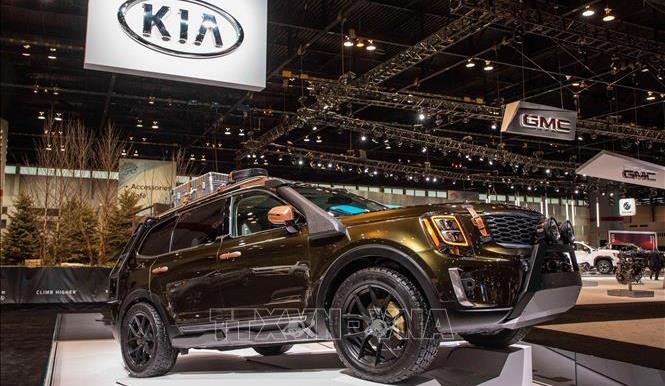 Mẫu xe của hãng Kia được giới thiệu tại Triển lãm ô tô Chicago, Mỹ, ngày 7/2/2019. Ảnh: THX/TTXVN