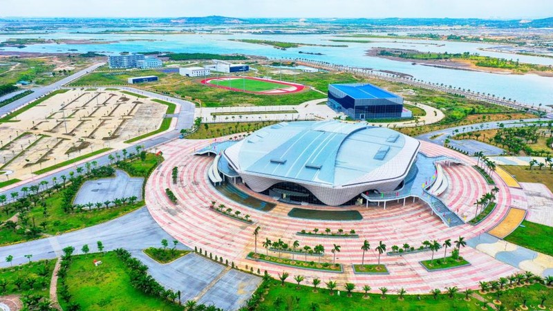 Nhà thi đấu 5000 chỗ (Phường Đại Yên, TP Hạ Long) dự kiến là nơi diễn ra Lễ Khai mạc Đại hội Thể thao toàn quốc lần thứ IX năm 2022. 