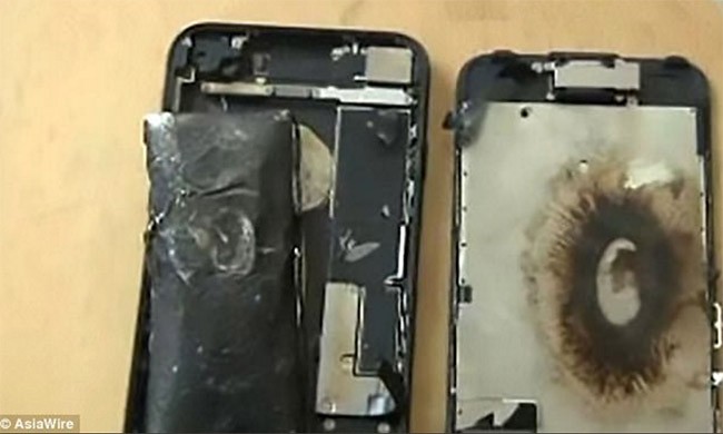 Viên pin bị chai là nguyên nhân gây nổ iPhone 7