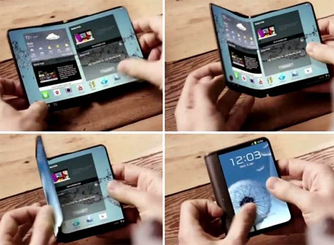 Điện thoại dẻo của Samsung sắp được ra mắt (ảnh Android Headlines)
