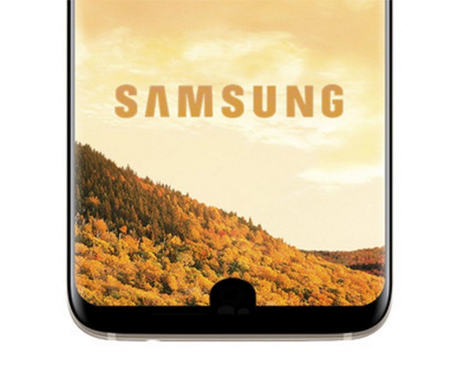 Galaxy S9 của Samsung sẽ có cái mấu phía dưới màn hình? (ảnh: Phone Arena)
