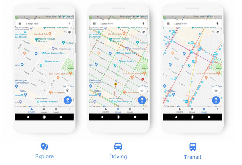 Google Maps sẽ được cập nhật giao diện mới trong một vài tuần tới (ảnh: Phone Arena)