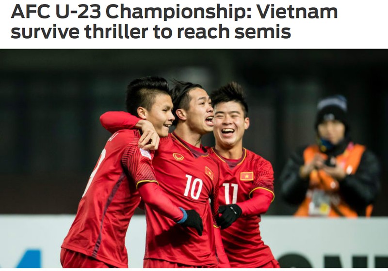 Việt Nam quả cảm tiến vào bán kết (Fox Sport Asia)