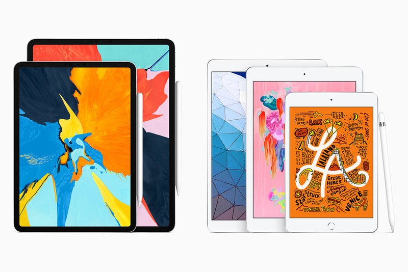 iPad Air và iPad mini 2019 không có đột phá về thiết kế khi nó vẫn mang dáng dấp giống các phiên bản trước đây (ảnh: Apple)