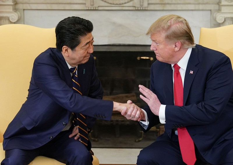 Tổng thống Trump từng gọi lãnh đạo Nhật một cách thân mật là "Thủ tướng Shinzo" (Nguồn: AFP)
