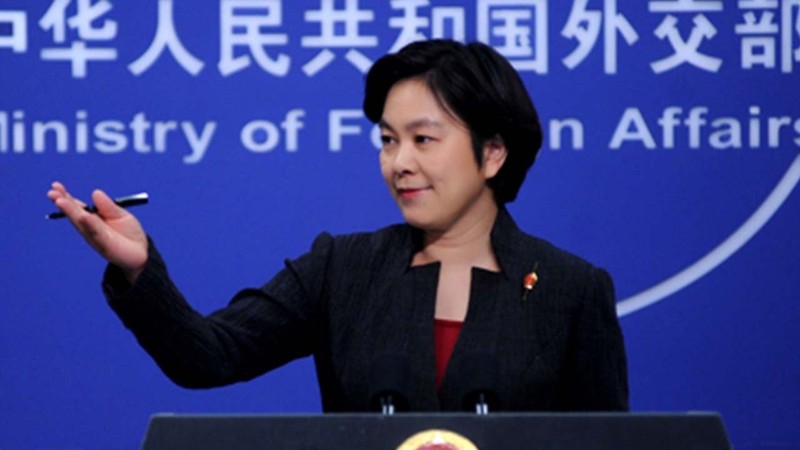 bà Hoa Xuân Oánh, người phát ngôn của chính phủ Trung Quốc chỉ trích Mỹ tiến hành cuộc chiến thương mại với ý đồ chính trị (ảnh YouTube)