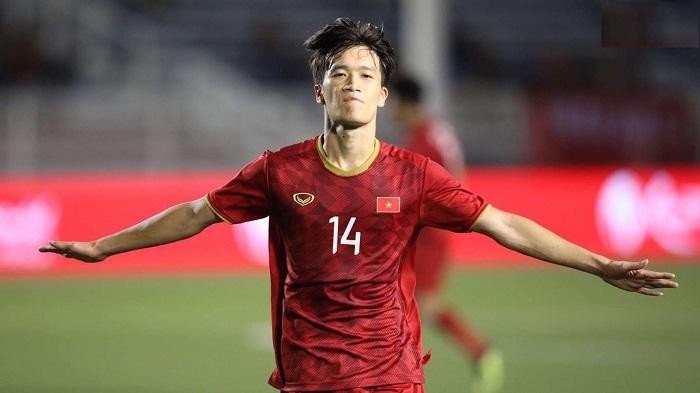 Hoàng Đức là cầu thủ được Sofascore chấm điểm cao nhất trong 2 trận đấu vòng loại thứ 3 World Cup 2022 của đội tuyển Việt Nam. Ảnh Viettel