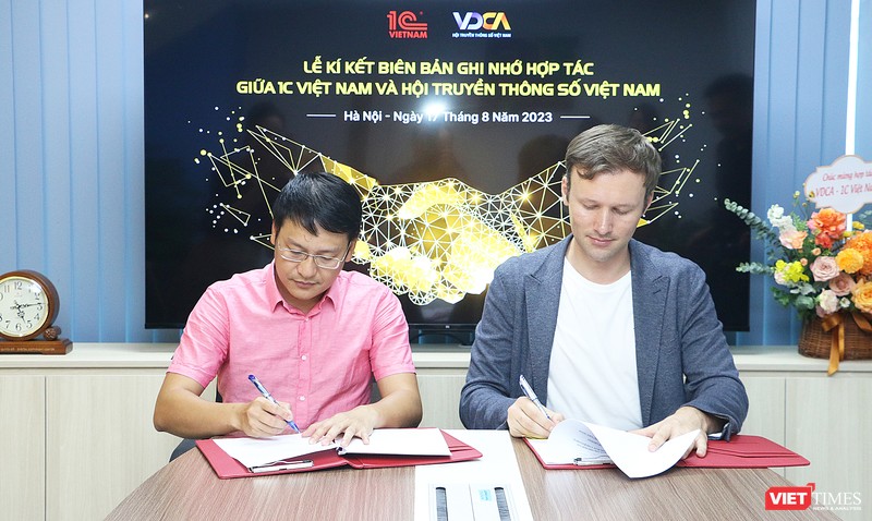 VDCA ký biên bản ghi nhớ hợp tác với Công ty TNHH 1C Việt Nam