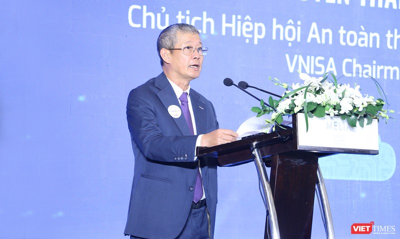 Chủ tịch VNISA Nguyễn Thành Hưng phát biểu tại sự kiện