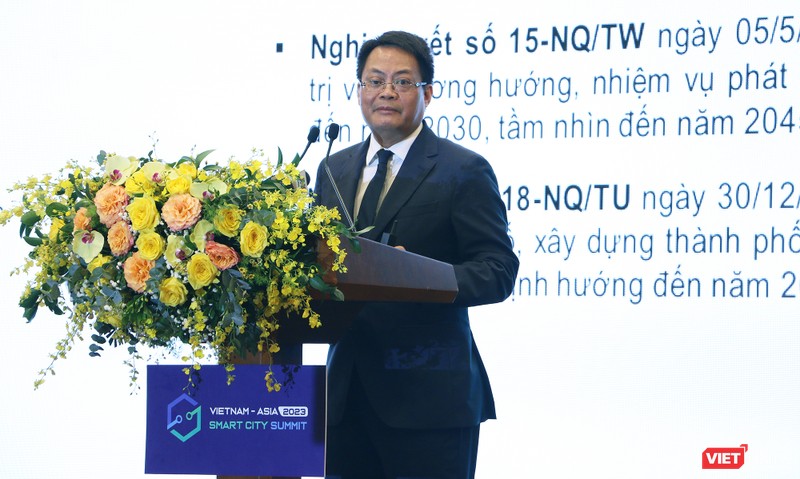 Ông Nguyễn Việt Hùng, Giám đốc Sở TT&TT phát biểu tại sự kiện