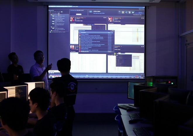 Thao trường ảo giúp nâng cao trình độ cho các học viên an ninh mạng ở Việt Nam. Ảnh: Bùi An.