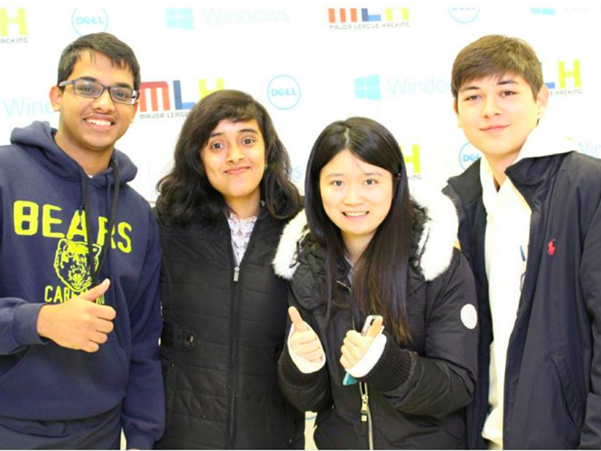 Nhóm sinh viên đã tạo nên FIB gồm Anant Goel, Nabanita De, Qinglin Chen, và Mark Craft (từ trái qua)- (Ảnh FIB).