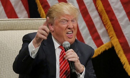 Ứng viên tranh cử tổng thống của đảng Cộng hòa Donald Trump. Ảnh: Reuters