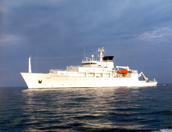 Tàu khảo sát đại dương USNS Bowditch của Hải quân Mỹ - Ảnh: Hải quân Mỹ