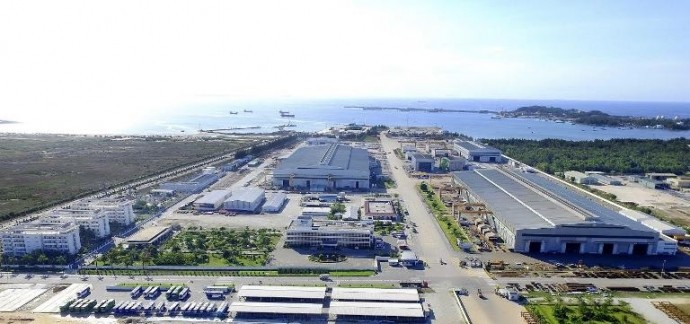 Nhà máy công nghiệp nặng Doosan Vina tại Dung Quất. (Ảnh: Internet)