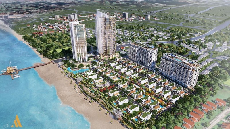 Phối cảnh tổng thể dự án Aria Vũng Tàu - tên cũ: Blue Sapphire Resort (Nguồn: ariavungtau.com.vn)