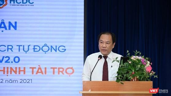 Bác sĩ Nguyễn Hoài Nam - Phó Giám đốc Sở Y tế TP.HCM bày tỏ lời cảm ơn đến Tập đoàn Hưng Thịnh 