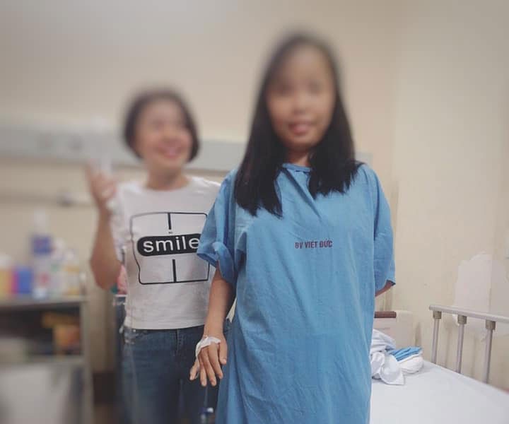Bệnh nhân T.N.T hồi phục sau khi điều trị tại Bệnh viện Hữu nghị Việt Đức.