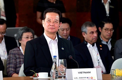 Thủ tướng Nguyễn Tấn Dũng dự Hội nghị Cấp cao đặc biệt ASEAN  - Hoa Kỳ ngày 16/2. Ảnh: VGP/Nhật Bắc