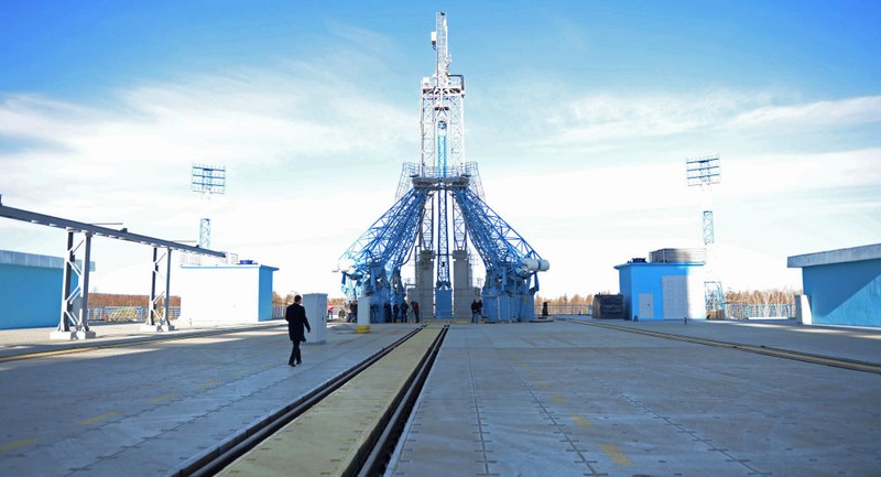 Sân bay vũ trụ dân sự đầu tiên của Nga đã hoàn thành