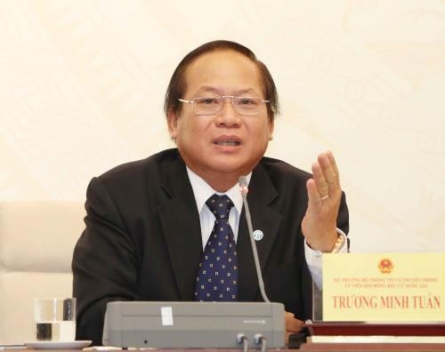Bộ trưởng Bộ Thông tin - Truyền thông  Trương Minh Tuấn.