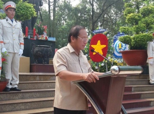 Bộ trưởng Trương Minh Tuấn phát biểu tại Lễ tưởng niệm.