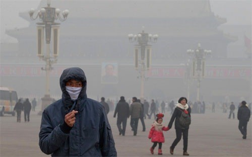 Trung Quốc đang là nước bị ô nhiễm không khí nặng nề nhất do ảnh hưởng của quá trình công nghiệp hoá.