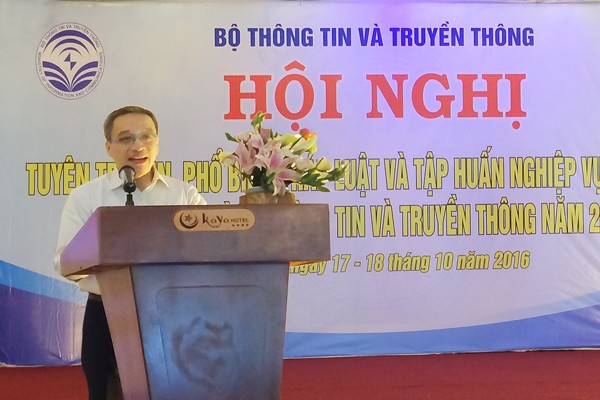 Thứ trưởng Phan Tâm phát biểu tại hội nghị