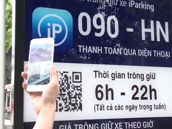 Ứng dụng iParking được Hà Nội triển khai thí điểm từ ngày 1/5/2017 đến 1/8/2017.