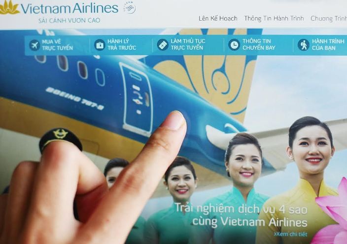 24 giờ trước giờ dự định khởi hành của chuyến bay, hành khách đi Vietnam Airlines sẽ sẽ nhận được email mời làm thủ tục trực tuyến trên website của hàng. Ảnh: Nhật Minh