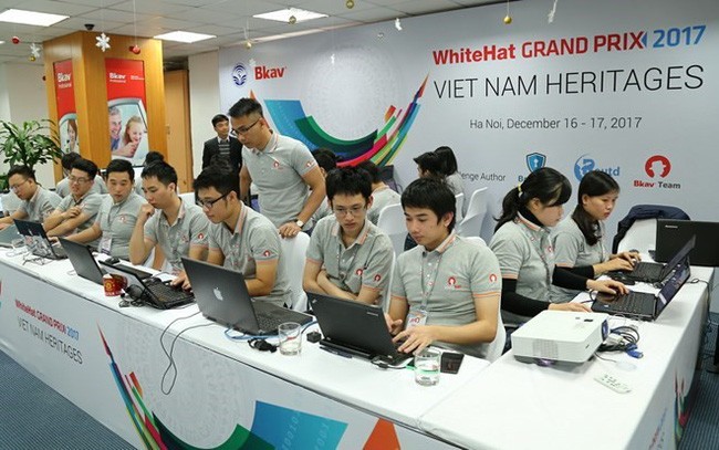Lần đầu tiên Việt Nam đạt giải Nhất cuộc thi an ninh mạng toàn cầu. Ảnh: WhiteHat Grand Prix 2017