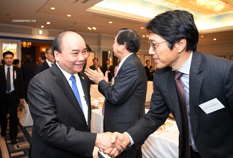 Thủ tướng gặp gỡ các DN Công nghệ Nhật Bản bên lề Hội nghị Cấp cao Mekong - Nhật Bản lần thứ 10.