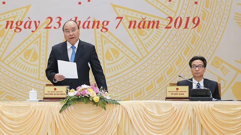 Thủ tướng Nguyễn Xuân Phúc phát biểu tại Hội nghị trực tuyến Ủy ban quốc gia về Chính phủ điện tử.