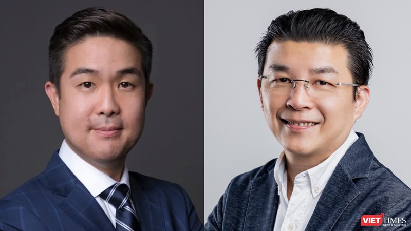 Ông Adrian Hia - Giám đốc Điều hành (phải) và ông Ernest Chai - Giám đốc kênh phân phối của Kaspersky APAC.