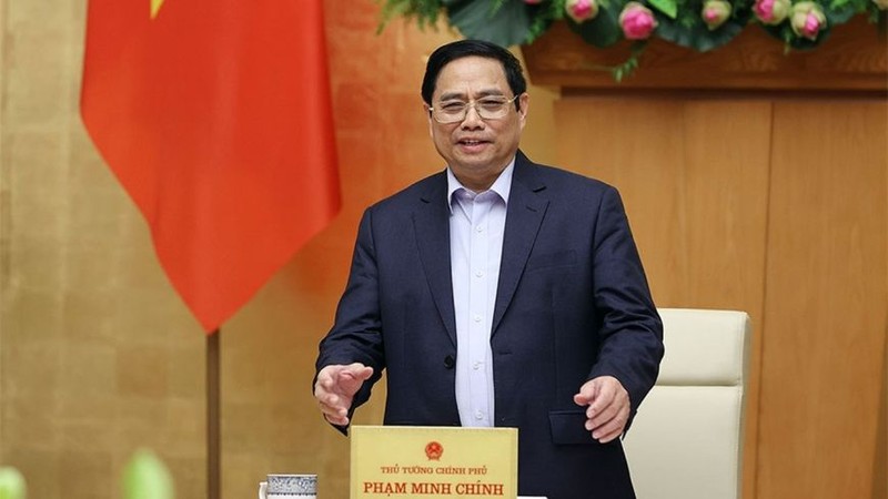 Thủ tướng Chính phủ Phạm Minh Chính chủ trì phiên họp Chính phủ thường kỳ.