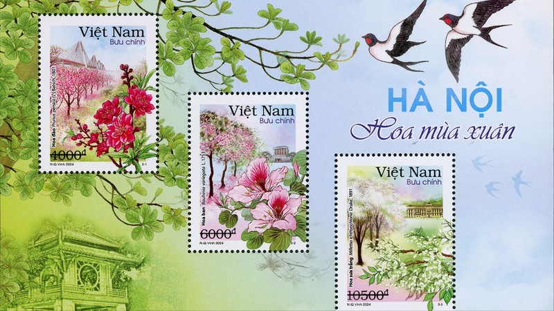 Các loài hoa giới thiệu trong bộ tem được phỏng theo lời bài hát "Hà Nội 12 mùa hoa" của nhạc sĩ Giáng Son.