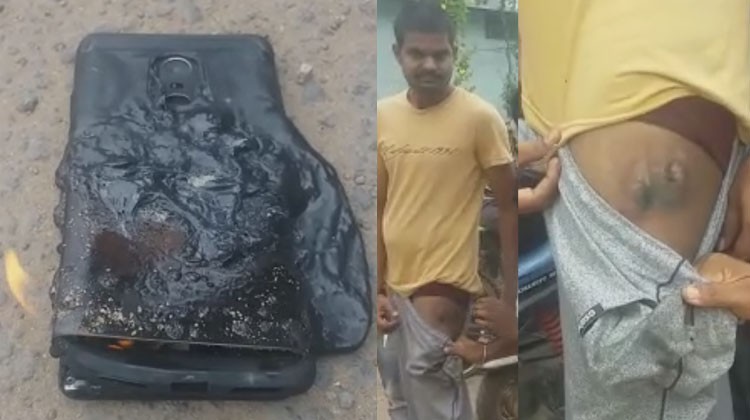Chiếc RedMi Note 4 đã bốc cháy trong túi một người dùng khi anh ta đang đi xe đạp (ảnh BGR)