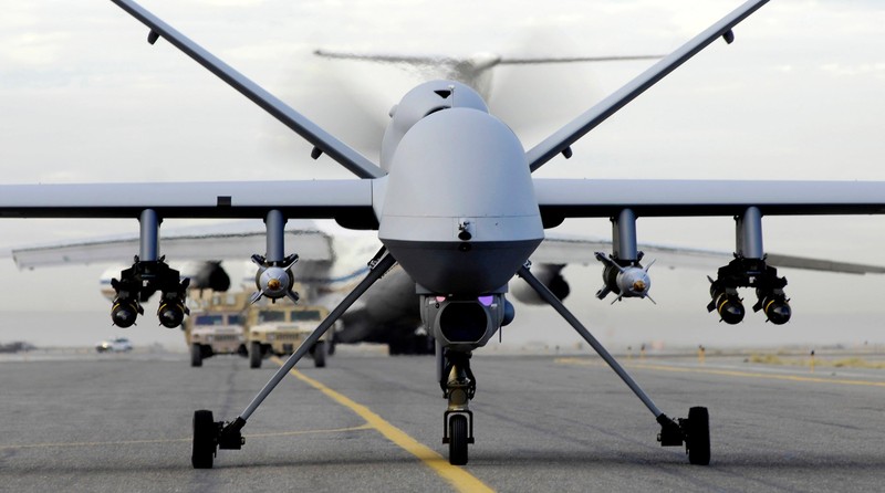 Mẫu UAV MQ-9 Reaper do Mỹ chế tạo mà Houthi vừa tuyên bố bắn hạ (Ảnh: AP)