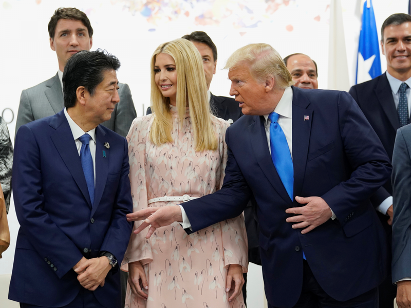 Sự hiện diện dày đặc của Ivanka Trump trong Hội nghị thượng đỉnh G20 vừa qua thể hiện rõ qua bức ảnh này (Ảnh: Business Insider)
