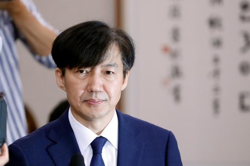 Ông Cho Kuk, ứng viên cho chức vụ Bộ trưởng Nội vụ Hàn Quốc, trong phiên điều trần hôm 6/9 (Ảnh: Reuters)