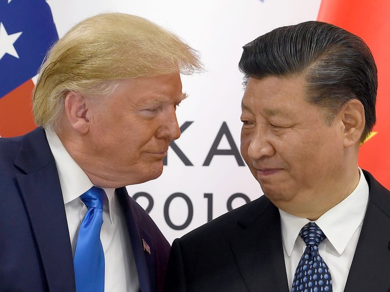 Tổng thống Mỹ Donald Trump và Chủ tịch Trung Quốc Tập Cận Bình (Ảnh: Business Insider)