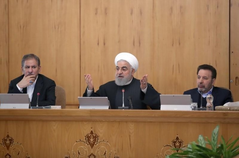 Tổng thống Iran Hassan Rouhani trong bài phát biểu trên kênh truyền hình (Ảnh: Reuters)