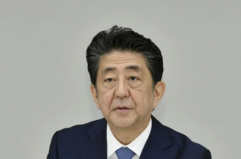 Thủ tướng Nhật Shinzo Abe chính thức xác nhận về việc từ chức trong cuộc họp báo chiều ngày 28/8 (Ảnh: Kydo News)