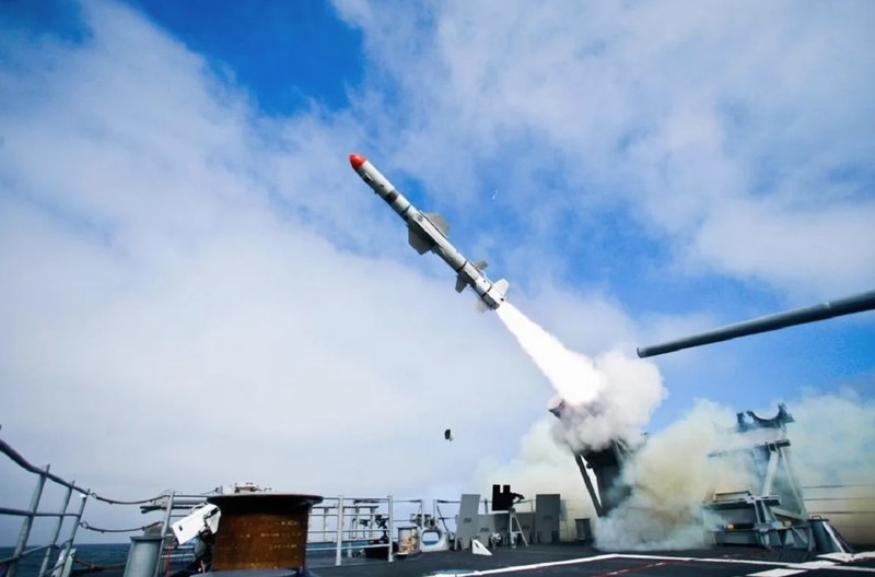 Mẫu tên lửa cận thanh diệt hạm Harpoon Block II do Mỹ chế tạo (Ảnh: Defence Blog)