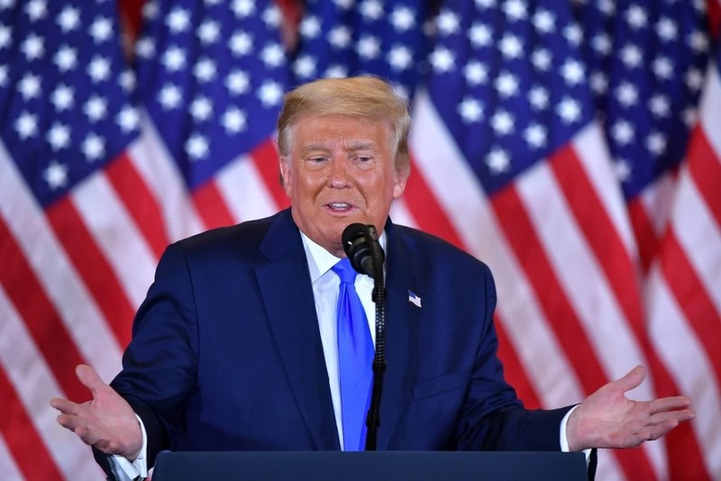 Tổng thống Trump trong bài phát biểu tại Nhà Trắng (Ảnh: AFP)