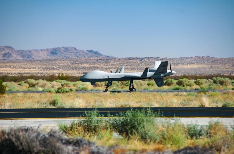 Mẫu MQ-9B SkyGuardiancủa Mỹ tại Gray Butte, California (Ảnh: Defense News)
