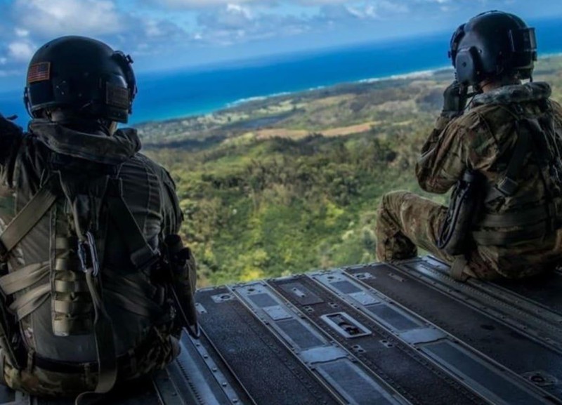 Binh sĩ Mỹ trong một cuộc tập trận năm 2019 ở Palau (Ảnh: Asia Times)