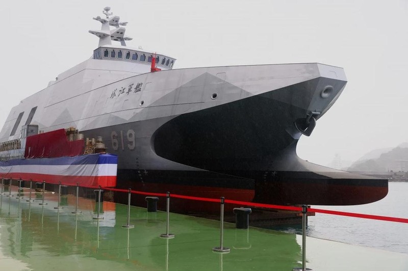 Đài Loan đã bắt đầu sản xuất hàng loạt tàu tên lửa hộ tống lớp Tuo Jiang mà họ tự phát triển (Ảnh: SCMP)