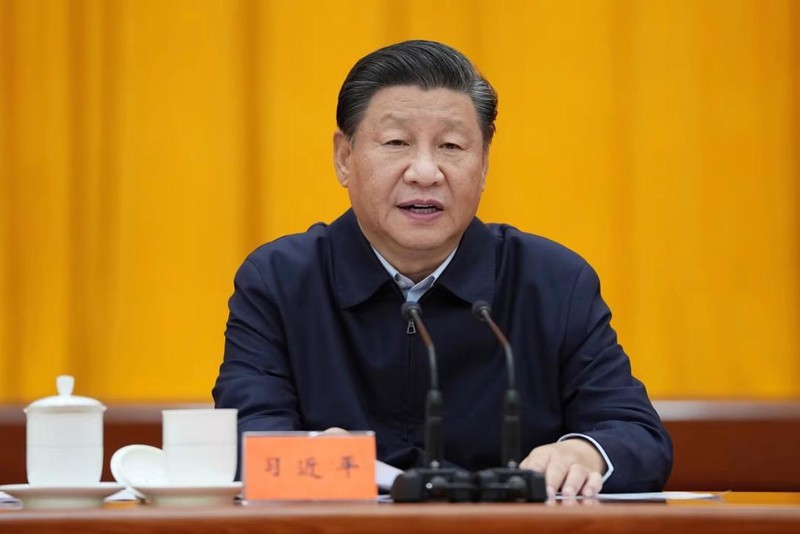 Chủ tịch Trung Quốc Tập Cận Bình phát biểu tại hội nghị toàn quốc về thu hút nhân tài ngày 28/9 (Ảnh: Xinhua)