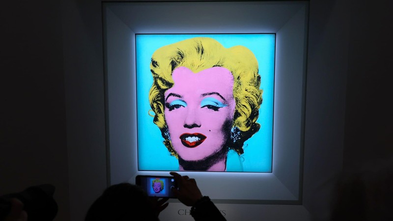 Bức chân dung Marilyn Monroe (Ảnh: CNN)